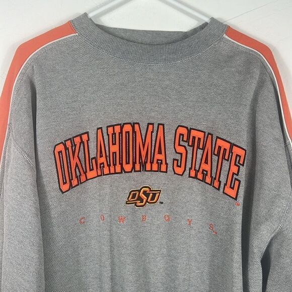 🔥🏈 Vintage OKLAHOMA STATE COWBOYS Embroidered Crewneck Knit Sweatshirt - EUC - Picture 2 of 8